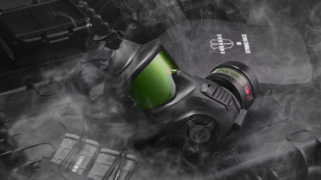 DPi C21 CBRN Respirator for Law Enforcement in Smoke